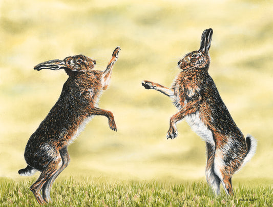 Print of Original Pastel 'High Five'