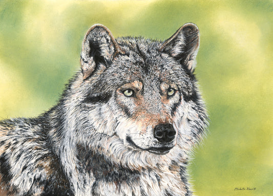 Print of Original Pastel Artwork 'Nymeria'